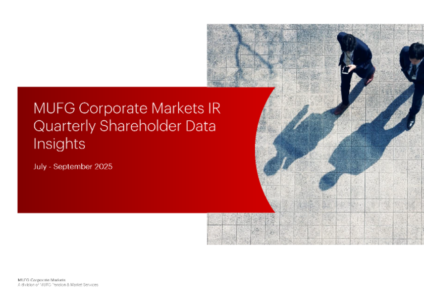 MUFG Corporate Markets IR Data Insights Q3 2025 Cover